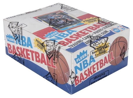 1986/87 Fleer Basketball Unopened Wax Box (36 Packs)( BBCE certified Factory Original )